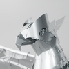 Unity Wings Silver Armor Eagle Model Kit, Stainless Steel