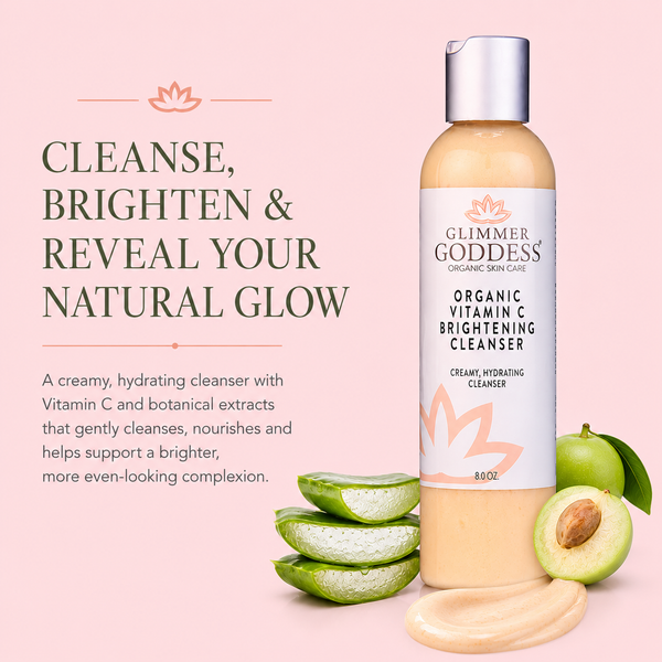 Organic Vitamin C Brightening Cleanser – Gentle Face Wash for Even Skin Tone