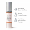 Glimmer Goddess Organic Vitamin C Serum 20% with Hyaluronic and Ferulic Acid in a glass dropper bottle