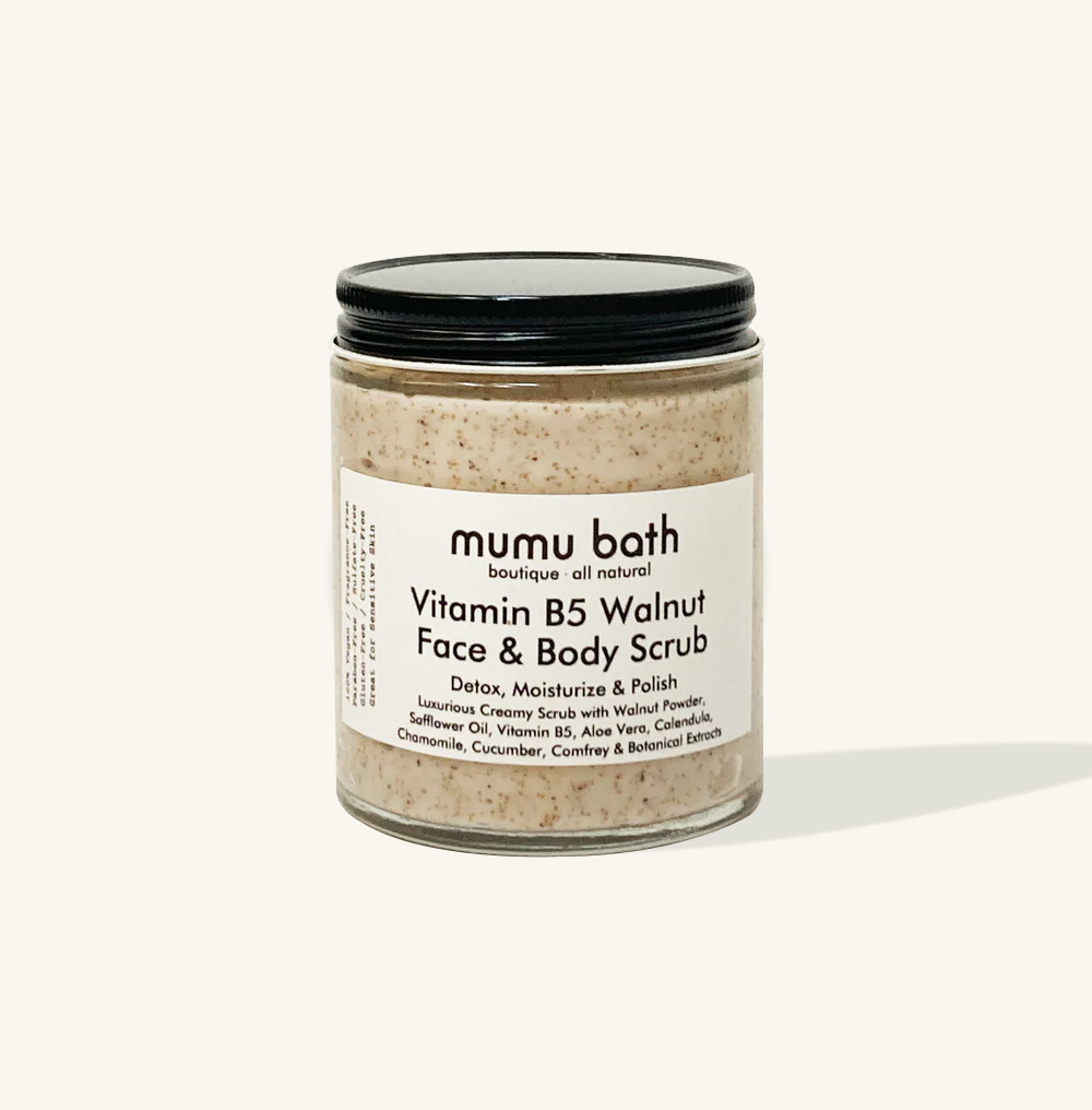 Vitamin B5 Walnut Face & Body Scrub: Revitalize Your Skin and Spirit