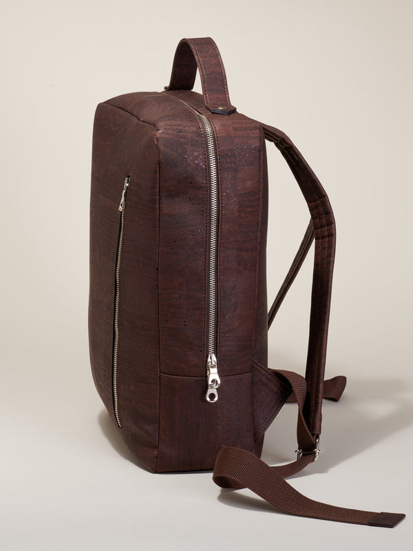 Sleek and sustainable cork backpack for modern commuters. Spacious, lightweight, and durable. Protects your laptop. Vegan, eco-friendly, and handmade. Elevate your style today.