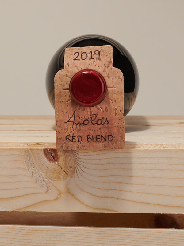 Etiquetas de identificación de botellas de vino de bodega (juego de 4)- Sostenibles, reciclables, hechas a mano
