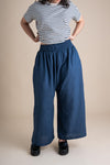Sustainable Linen Weekend Pants - Comfortable Wide Leg, Gender Neutral, Made in USA