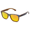 Joycoast Cirque Wayfinder wooden sunglasses with abalone shell inlay and polarized lenses