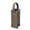 Bronze handmade wine tote bag made from recycled industrial net by Smateria, side view
