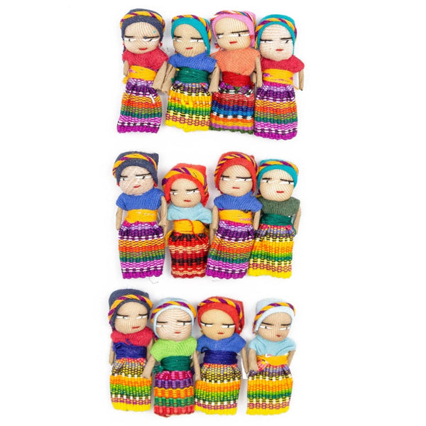 Discover the calming power of our Guatemalan Worry Dolls. These handcrafted dolls offer a gentle way to relieve stress and promote restful sleep. Perfect for adults and children alike.