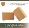 Two cork yoga blocks with 'Y GAYO' branding on a white background.
