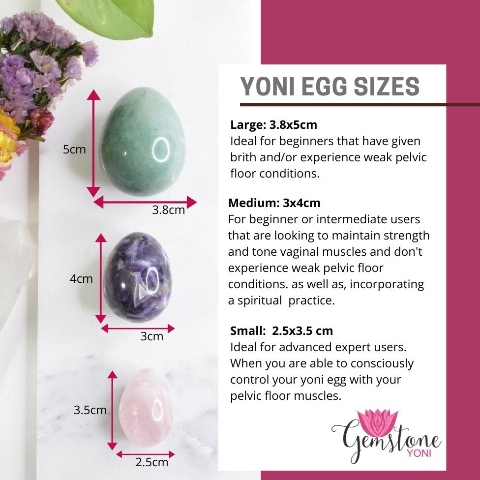 Calming and Grounding Agate Yoni Egg for Vaginal Exercises and Meditation