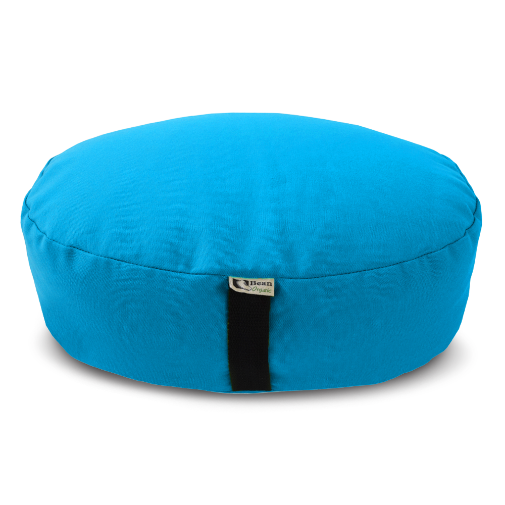 Zafu Meditation Cushion – Organic Buckwheat Hull Filling, Cotton, Made in USA