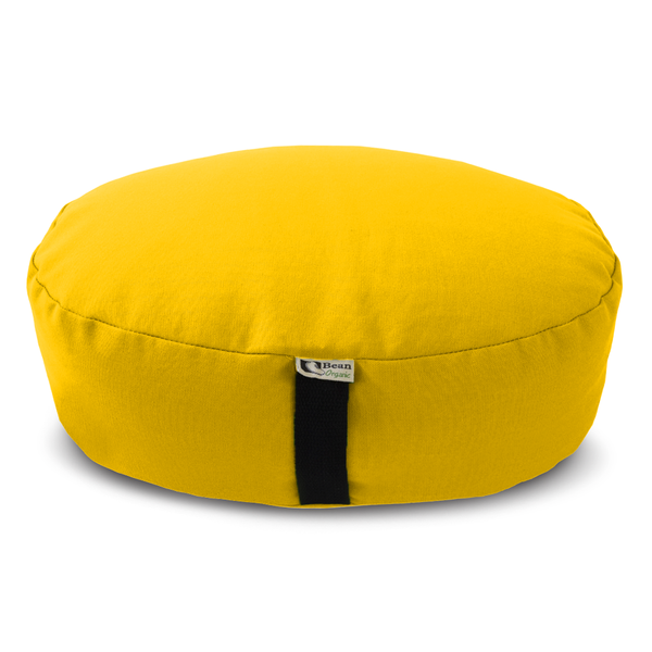 Zafu Meditation Cushion – Organic Buckwheat Hull Filling, Cotton, Made in USA