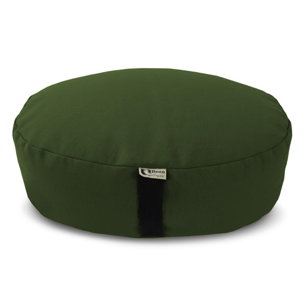 Zafu Meditation Cushion – Organic Buckwheat Hull Filling, Cotton, Made in USA