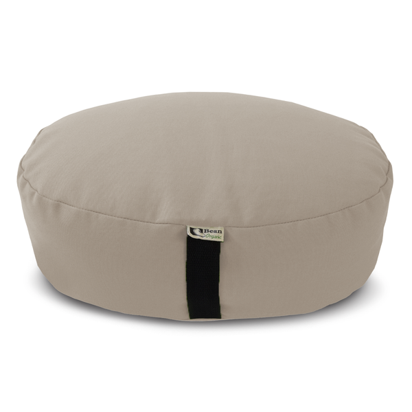 Zafu Meditation Cushion – Organic Buckwheat Hull Filling, Cotton, Made in USA