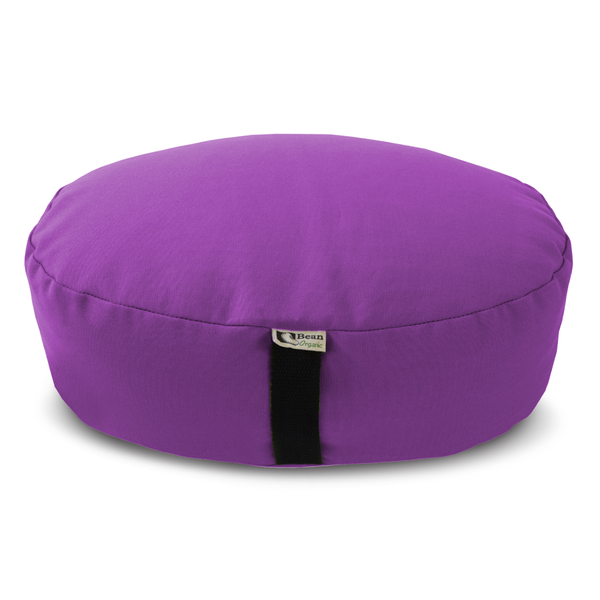Zafu Meditation Cushion – Organic Buckwheat Hull Filling, Cotton, Made in USA