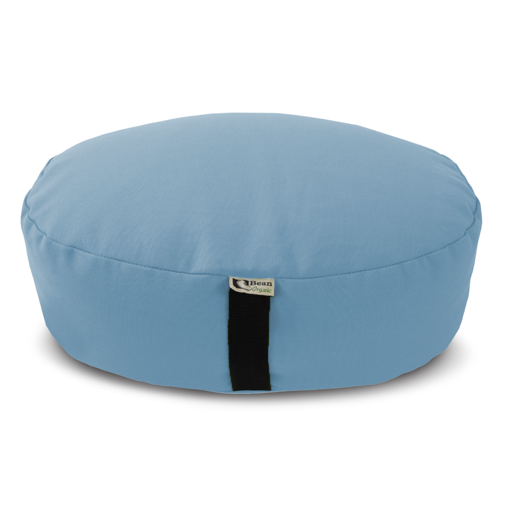 Zafu Meditation Cushion – Organic Buckwheat Hull Filling, Cotton, Made in USA