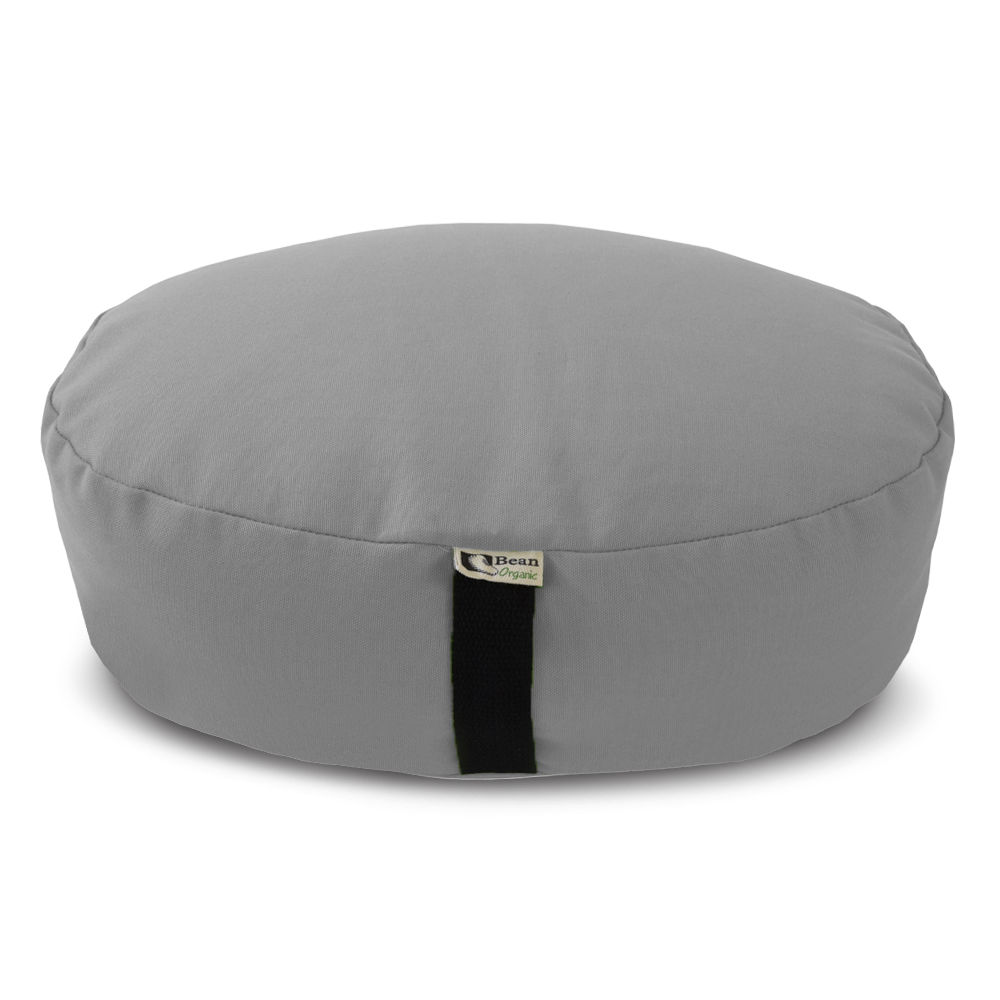 Zafu Meditation Cushion – Organic Buckwheat Hull Filling, Cotton, Made in USA