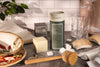 Eco-friendly Desesh cellulose dish sponge alongside zero-waste dishwashing products including solid dish soap and Swedish dish cloths