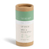 Desesh natural vegan lip balm in compostable cardboard tube scented with Peppermint and Eucalyptus essential oils – plastic-free and zero waste