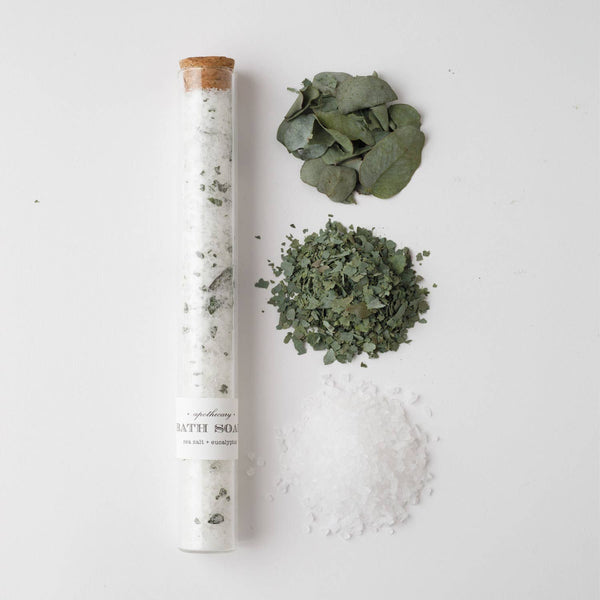 Indulge in a luxurious and refreshing bath experience with our Sea Salt and Eucalyptus Bath Soak. This invigorating blend will leave your skin feeling clean and your mind clear.
