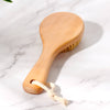 Bamboo dry body brush with natural sisal bristles — exfoliates, boosts circulation & supports lymphatic drainage. Plastic-free, zero waste & eco-friendly. Shop now.