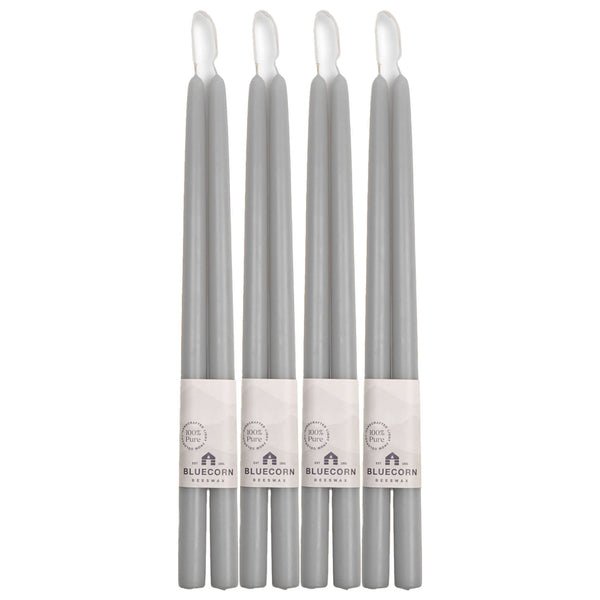 Hand-Dipped Beeswax Taper Candles - Bulk 4-Pair Bundle