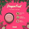 Dragon fruit product for normal and dry skin with brand name on pink background. Firming dragon fruit body cream bar with shea butter, vitamin E & pitahaya oil — deeply hydrates dry skin, stimulates collagen & saves plastic. A perfect gift. Shop now.