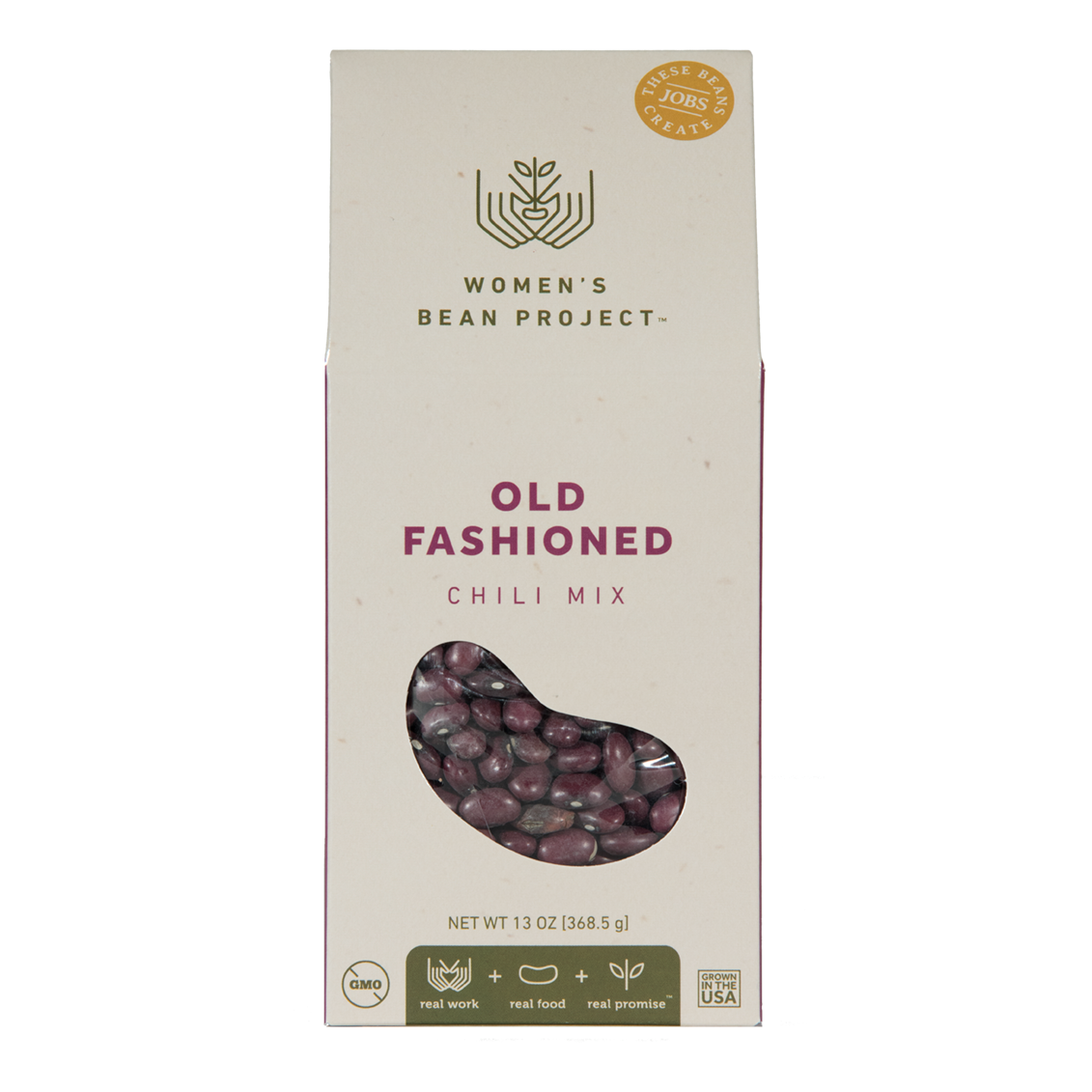 Box of Women's Bean Project Old Fashioned Chili Mix on a white background