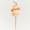 Colorful spiral lollipop on a white background