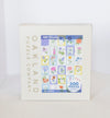 Box for the ABC Flowers 500-piece jigsaw puzzle by Lellobird, printed with the original artwork