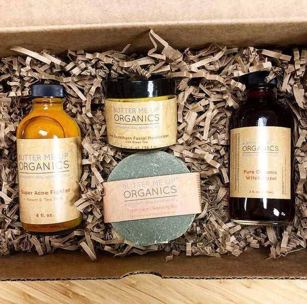Organic Acne Bundle – Clear Skin Regimen by Butter Me Up Organics
