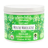 Green container with 'friendship biologique' label on a white background