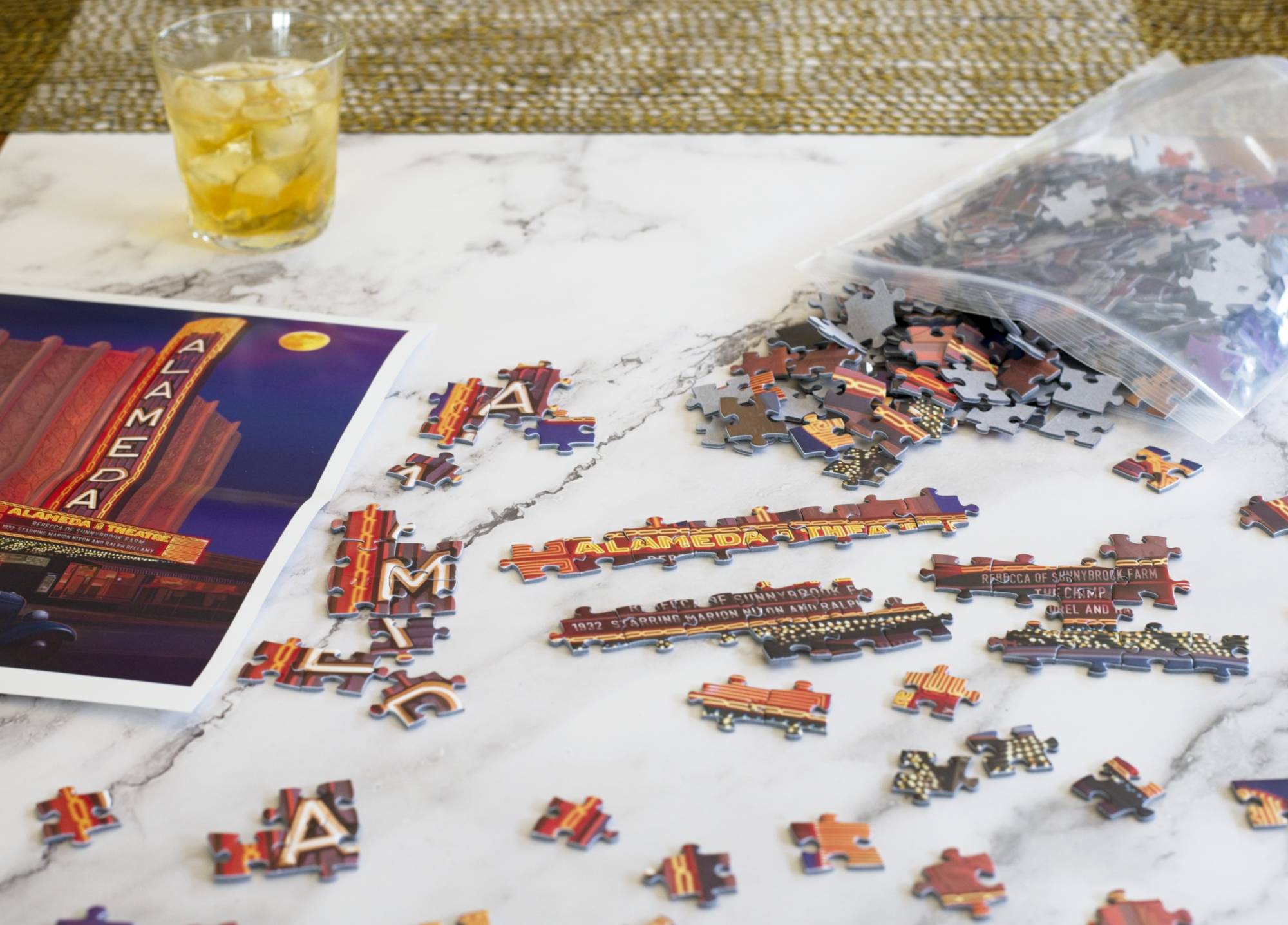 Alameda Theatre 500-Piece Jigsaw Puzzle by Larry Hausen