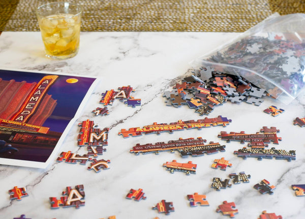 Alameda Theatre 500-Piece Jigsaw Puzzle by Larry Hausen