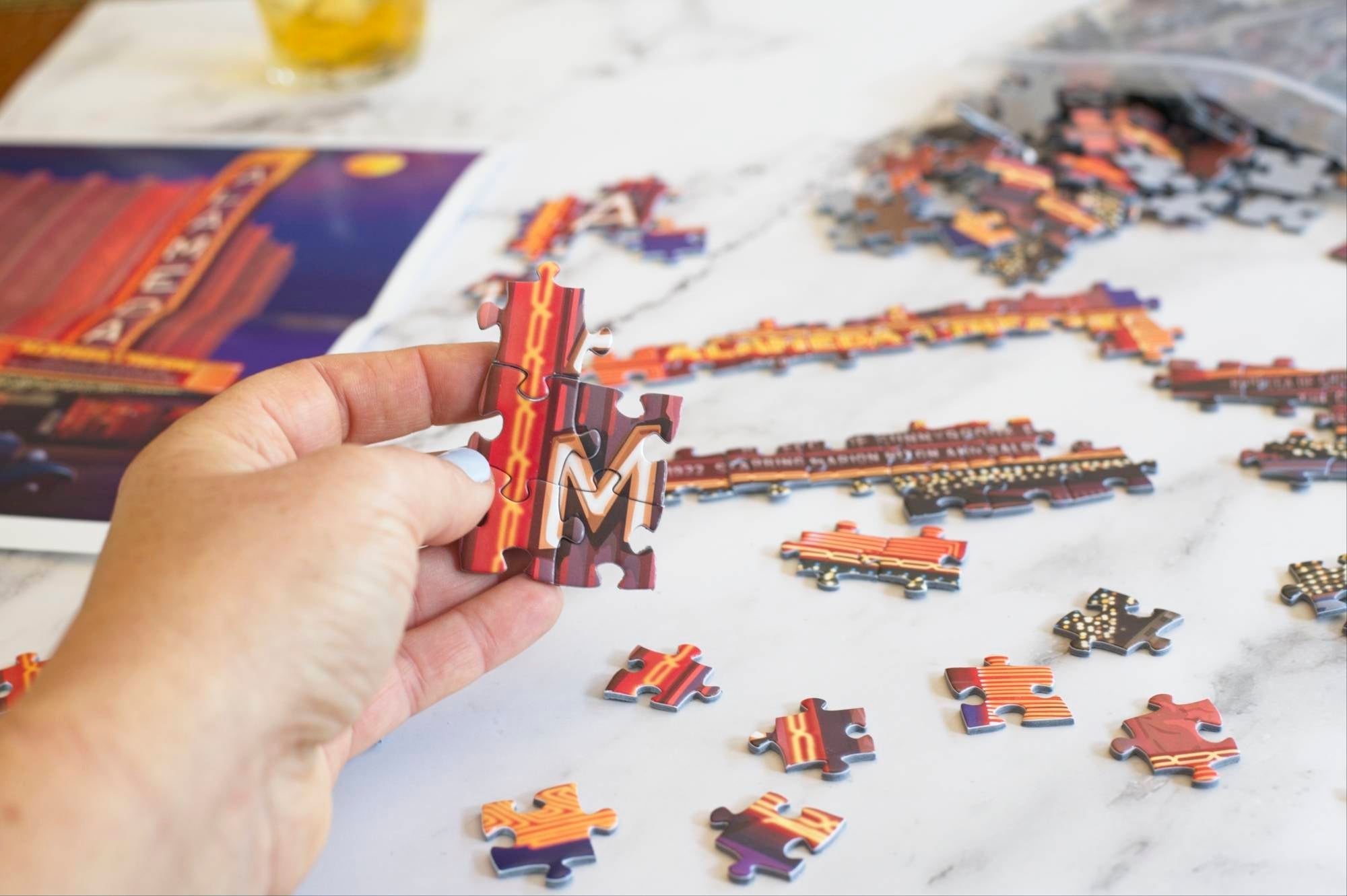 Alameda Theatre 500-Piece Jigsaw Puzzle by Larry Hausen