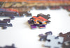 Close-up of Alameda Theatre puzzle pieces from Oakland Puzzle Company