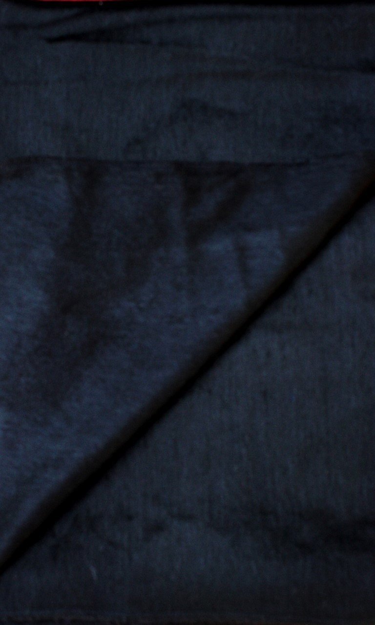 Close-up of dark blue fabric texture