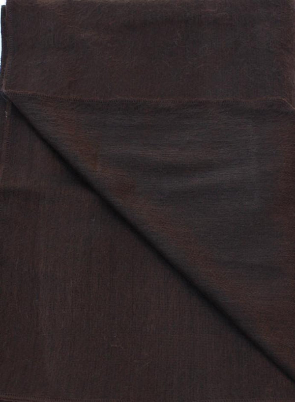 Close-up of brown fabric with a subtle pattern
