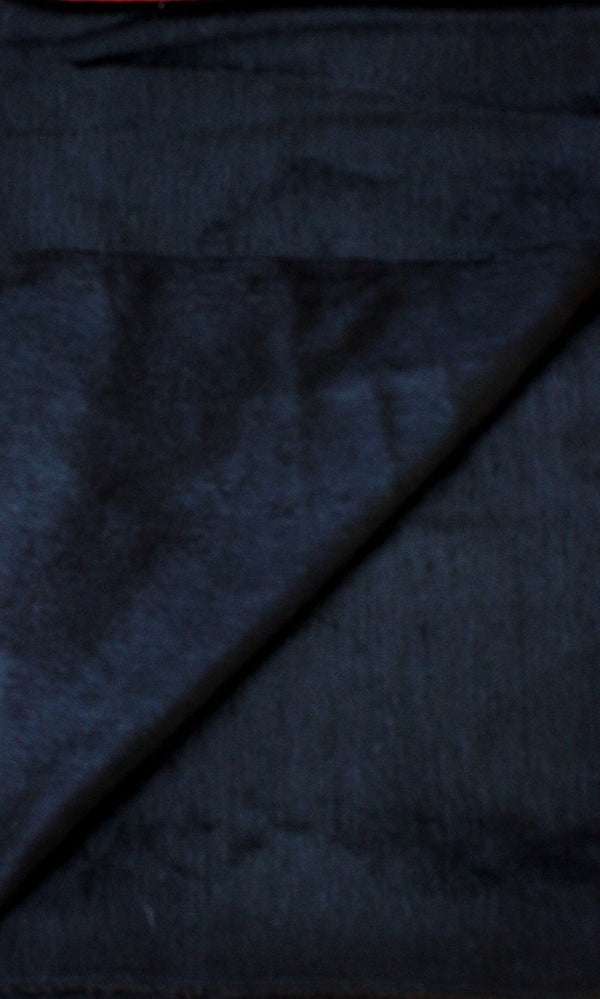 Close-up of dark blue fabric texture