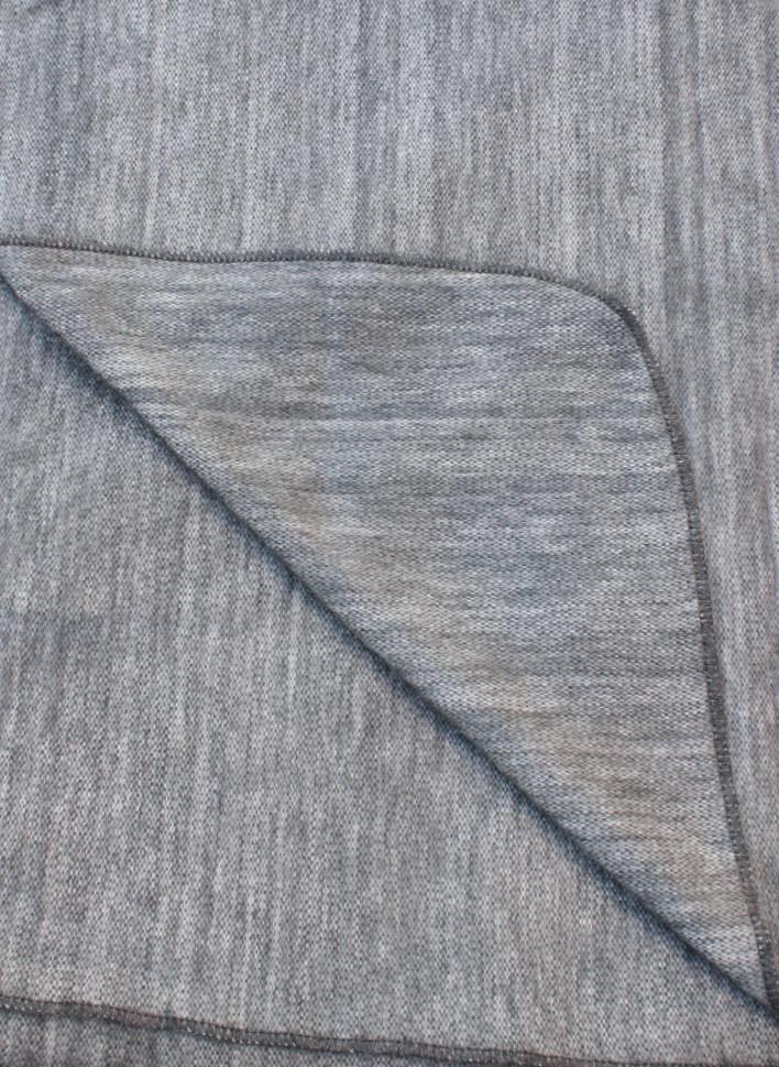 Close-up of gray fabric with a subtle pattern