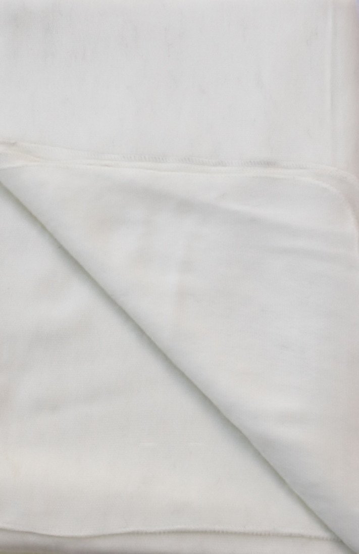 Close-up of light gray fabric with a subtle pattern