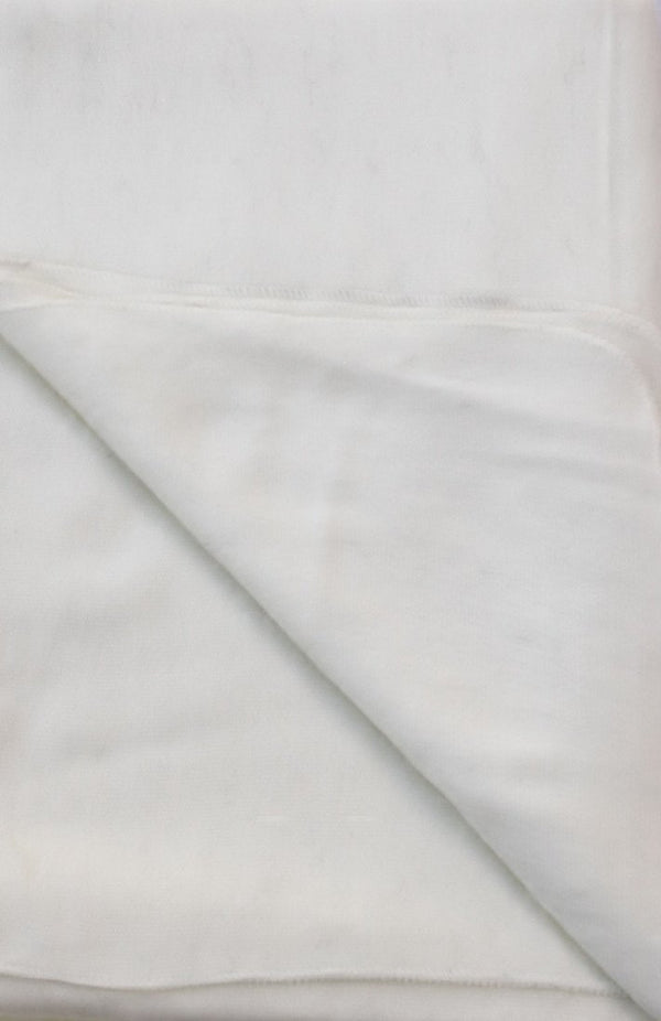 Close-up of light gray fabric with a subtle pattern