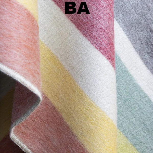 Striped Alpaca Bed Blanket – Soft, Warm & Lightweight | Purely Alpaca