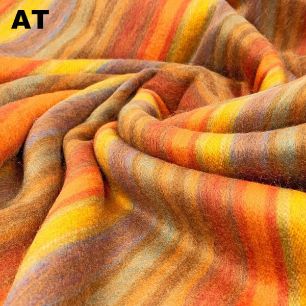 Striped Alpaca Bed Blanket – Soft, Warm & Lightweight | Purely Alpaca