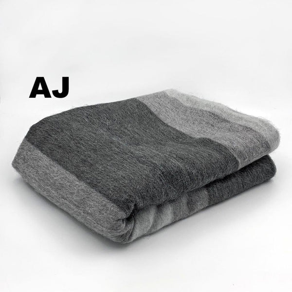 Striped Alpaca Bed Blanket – Soft, Warm & Lightweight | Purely Alpaca
