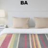 Striped Alpaca Bed Blanket – Soft, Warm & Lightweight | Purely Alpaca