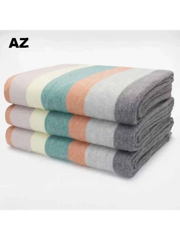 Striped Alpaca Bed Blanket – Soft, Warm & Lightweight | Purely Alpaca