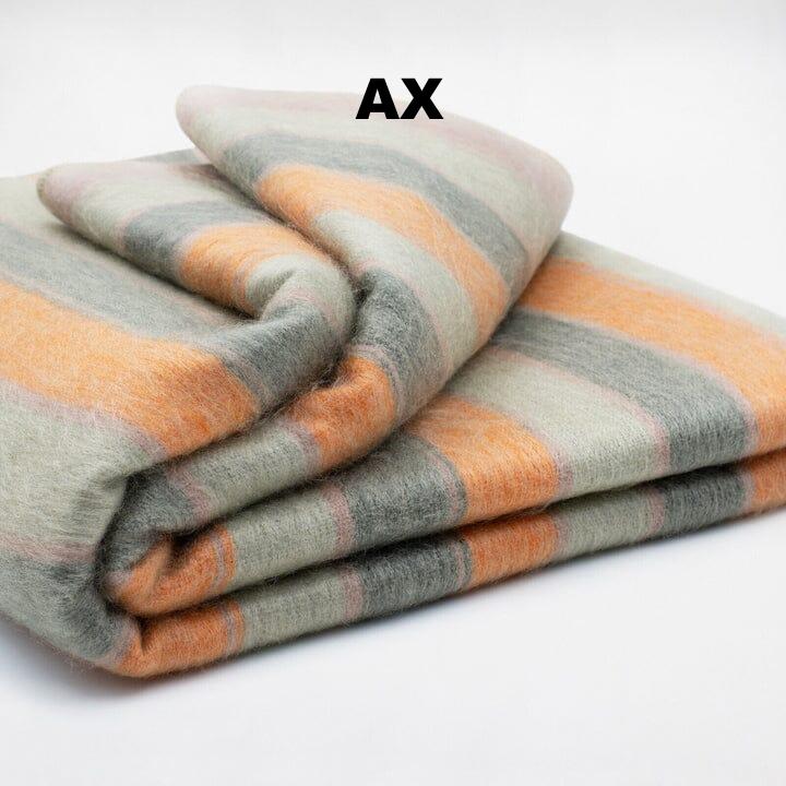 Striped Alpaca Bed Blanket – Soft, Warm & Lightweight | Purely Alpaca