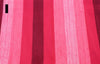 Close-up of pink and red striped fabric