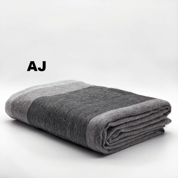 Striped Alpaca Bed Blanket – Soft, Warm & Lightweight | Purely Alpaca