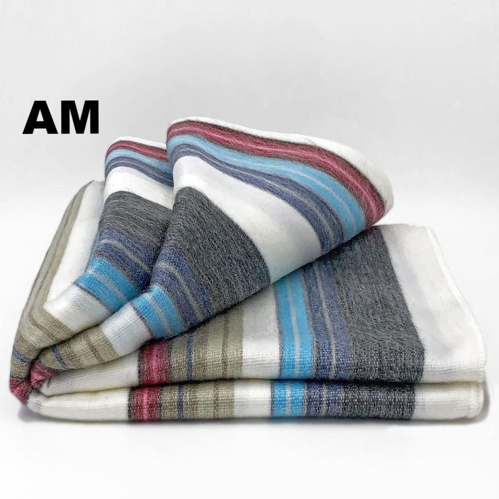 Striped Alpaca Bed Blanket – Soft, Warm & Lightweight | Purely Alpaca