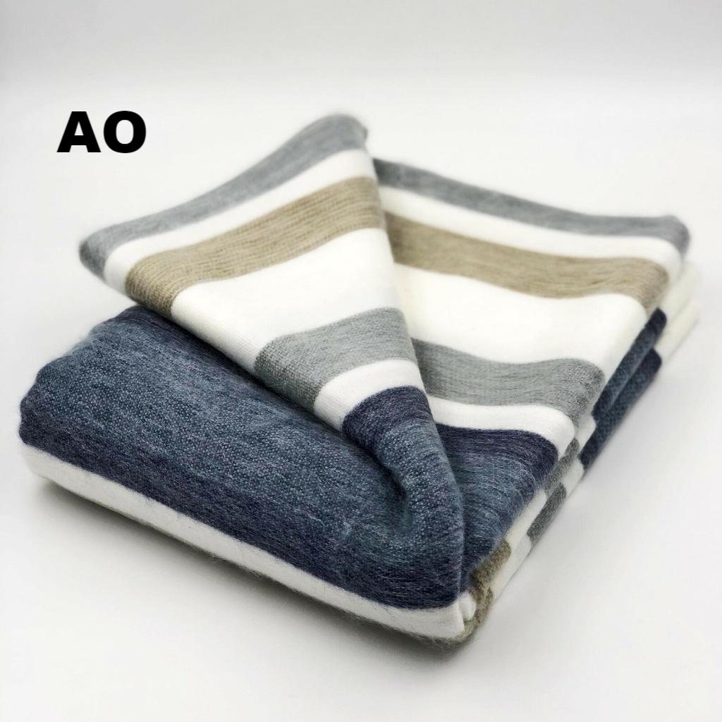 Striped Alpaca Bed Blanket – Soft, Warm & Lightweight | Purely Alpaca